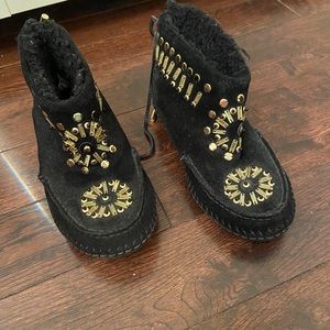 Tory Burch moccasin boots